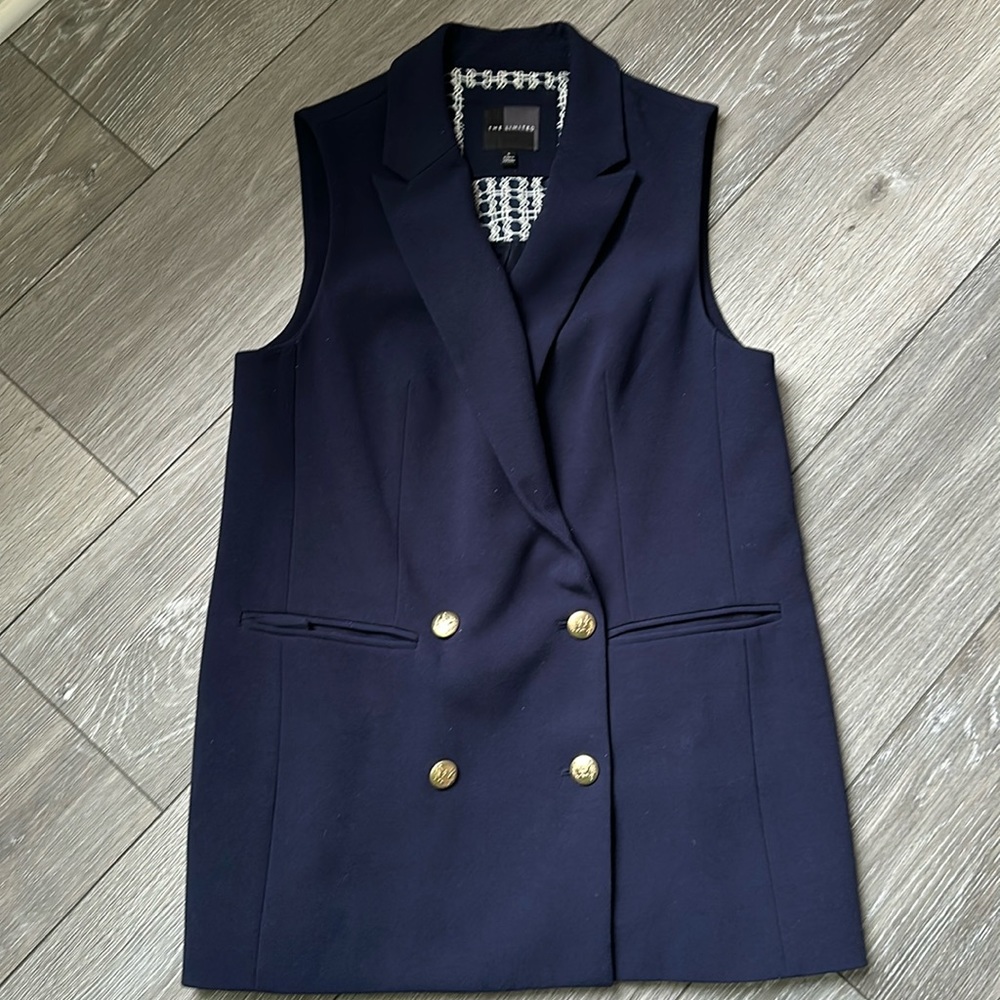 The Limited Double-Breasted Blazer Vest - Picture 1 of 10